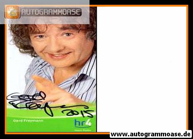 Autogramm Radio | HR4 | Gerd FREYMANN | 2000er (Portrait Color)