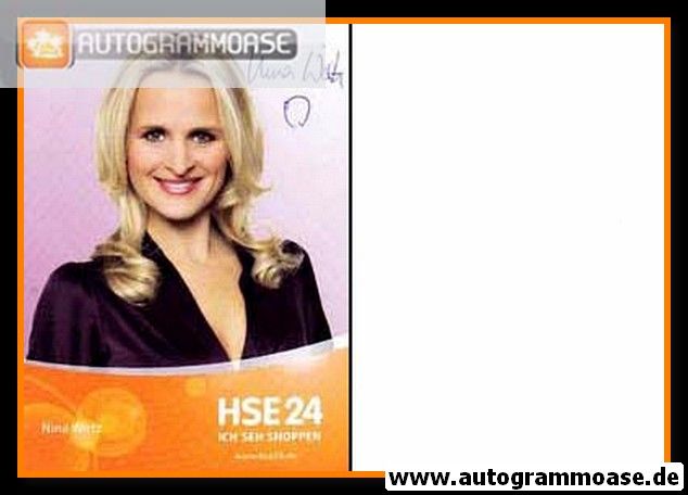 Autogramm TV | HSE24 | Nina WIRTZ | 2010er (Portrait Color)