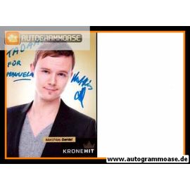 Autogramm Radio | KroneHit | Matthias DANIEL | 2010er Foto (Portrait Color)