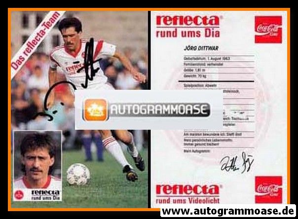 Autogramm Fussball | 1. FC Nürnberg | 1989 | Jörg DITTWAR