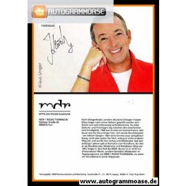 Autogramm Radio | MDR1 Thüringen | Klaus UNGER | 2001 (Portrait Color) Hillert