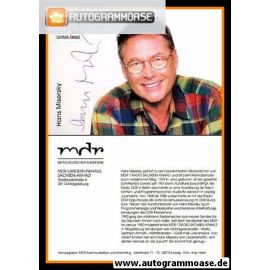 Autogramm Radio | MDR1 Sachsen-Anhalt | Hans MISERSKY | 2000er (Portrait Color) Hillert