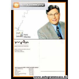 Autogramm Radio | MDR1 Sachsen-Anhalt | Hans MISERSKY | 2000er (Portrait Color)