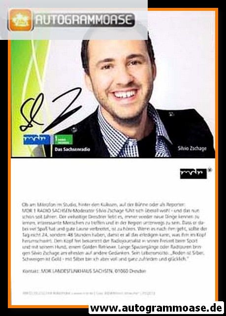 Autogramm Radio | MDR1 Sachsen-Anhalt | Silvio ZSCHAGE | 2013 (Portrait Color) Jehnichen