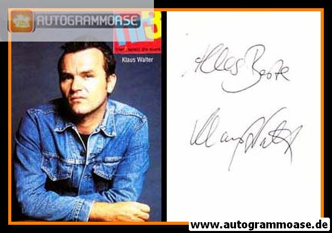Autogramm Radio | HR3 | Klaus WALTER | 2000er (Portrait Color)