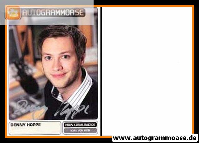 Autogramm Radio | NRW Lokalradio | Denny HOPPE | 2000er (Portrait Color)