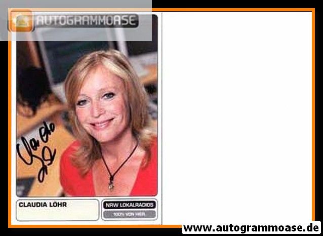 Autogramm Radio | NRW Lokalradio | Claudia LÖHR | 2000er (Portrait Color)