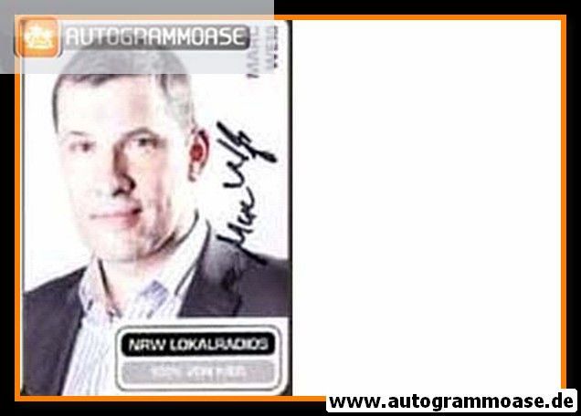 Autogramm Radio | NRW Lokalradio | Marc WEISS | 2010er (Portrait Color)