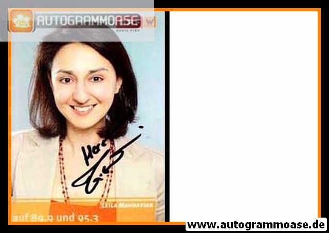 Autogramm Radio | ORF W | Leila MAHDAVIAN | 2010er (Portrait Color) 