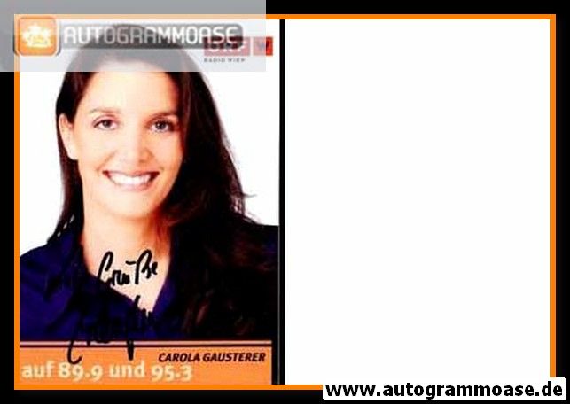 Autogramm Radio | ORF W | Carola GAUSTERER | 2010er (Portrait Color) 
