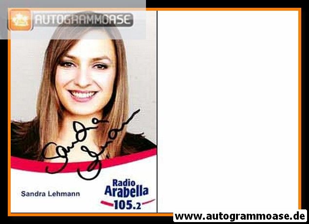 Autogramm Radio | Arabella | Sandra LEHMANN | 2000er (Portrait Color)