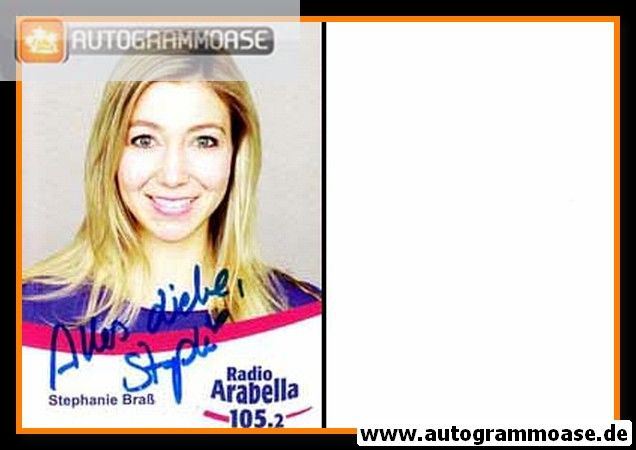 Autogramm Radio | Arabella | Stefanie BRASS | 2000er (Portrait Color)