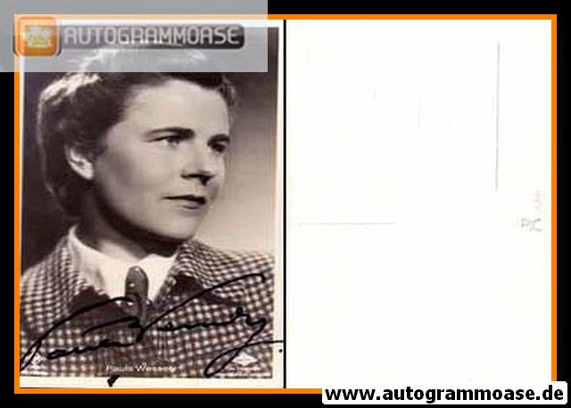 Autogramm Schauspieler | Paula WESSELY | 1940er (Portrait SW) Ross A3389-1