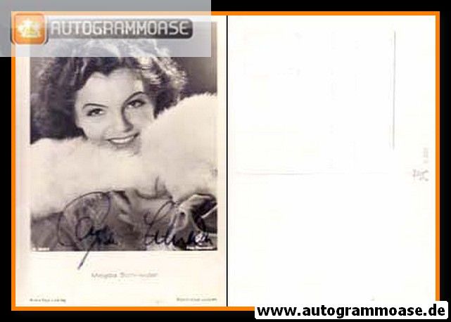 Autogramm Schauspieler | Magda SCHNEIDER | 1940er (Portrait SW) FFV A3640-1