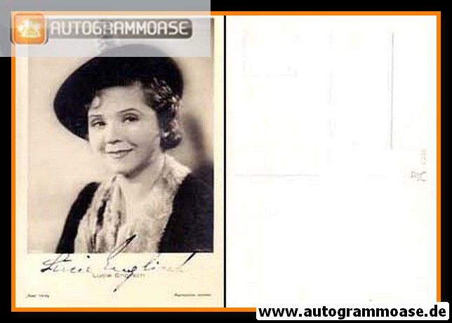 Autogramm Schauspieler | Lucie ENGLISCH | 1940er (Portrait SW) Ross 7555-1
