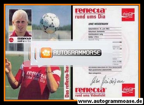 Autogramm Fussball | 1. FC Nürnberg | 1990 | Uwe WEIDEMANN