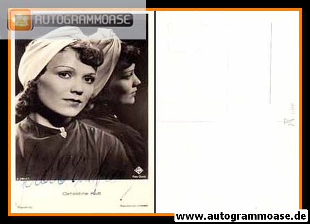 Autogramm Schauspieler | Geraldine KATT | 1940er (Portrait SW) Ross A3064-1