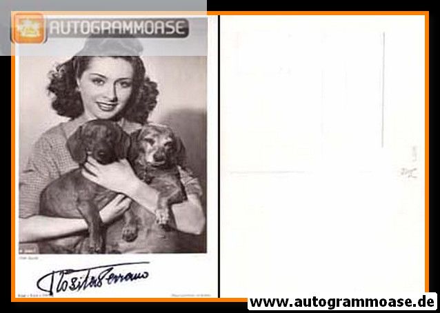 Autogramm Schauspieler | Rosita SERRANO | 1940er (Portrait SW) FFV A3564-1