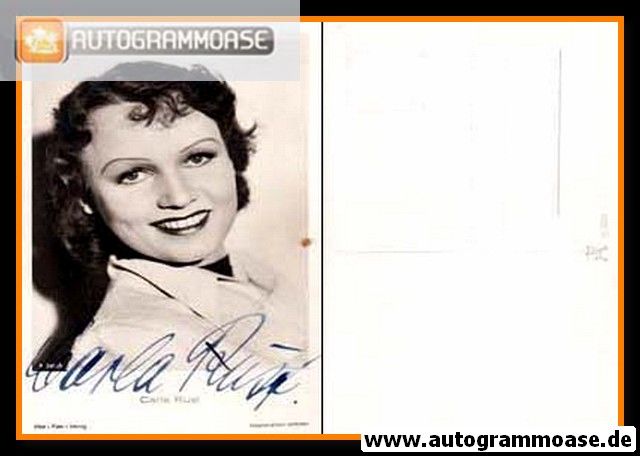 Autogramm Schauspieler | Carla RUST | 1940er (Portrait SW) FFV A3486-1