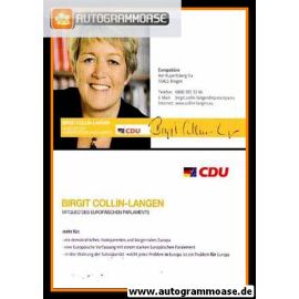 Autogramm Politik | CDU | Birgit COLLIN-LANGEN | 2000er (Portrait Color EU) 1