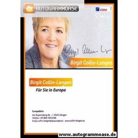 Autogramm Politik | CDU | Birgit COLLIN-LANGEN | 2000er (Portrait Color EU) 2