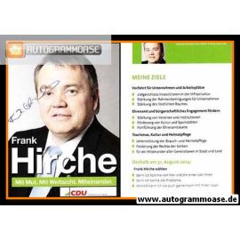 Autogramm Politik | CDU | Frank HIRCHE | 2014 (Landtagswahl)