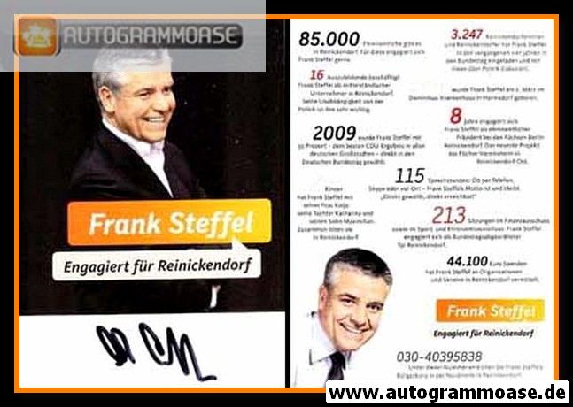 Autogramm Politik | CDU | Frank STEFFEL | 2010er (Reinickendorf)