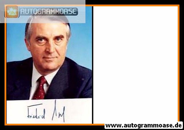 Autogramm Politik | CDU | Friedrich VOGEL | 1980er Foto (Portrait Color)