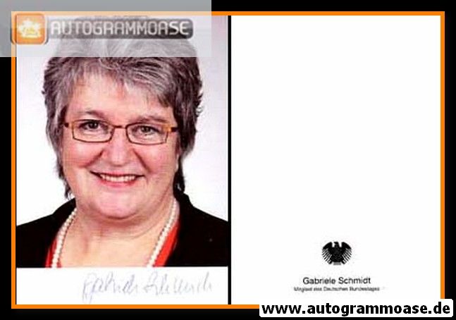 Autogramm Politik | CDU | Gabriele SCHMIDT | 2010er (Portrait Color) 