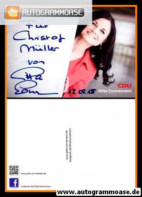 Autogramm Politik | CDU | Gitta CONNEMANN | 2010er (Portrait Color) quer