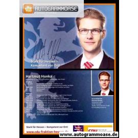 Autogramm Politik | CDU | Hartmut HONKA | 2010er (Lebenslauf) 2