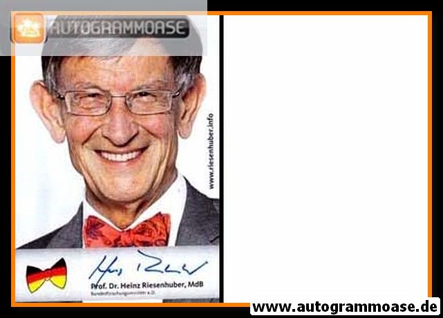 Autogramm Politik | CDU | Heinz RIESENHUBER | 2010er (Portrait Color)