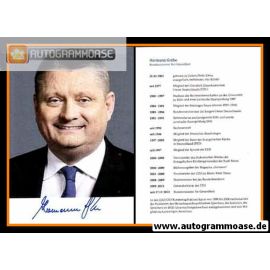 Autogramm Politik | CDU | Hermann GRÖHE | 2010er (Portrait Color) Lebenslauf 2