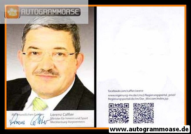 Autogramm Politik | CDU | Lorenz CAFFIER | 2010er (Portrait Color) 2