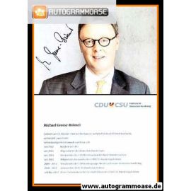 Autogramm Politik | CDU | Michael GROSSE-BRÖMER | 2010er (Lebenslauf) 1
