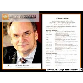 Autogramm Politik | CDU | Reiner HASELOFF | 2010er (Portrait Color) Lebenslauf