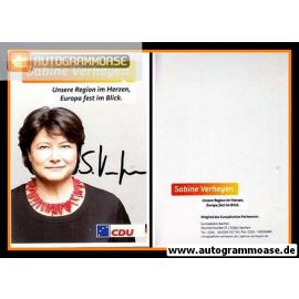 Autogramm Politik | CDU | Sabine VERHEYEN | 2010er (Portrait Color EU) 