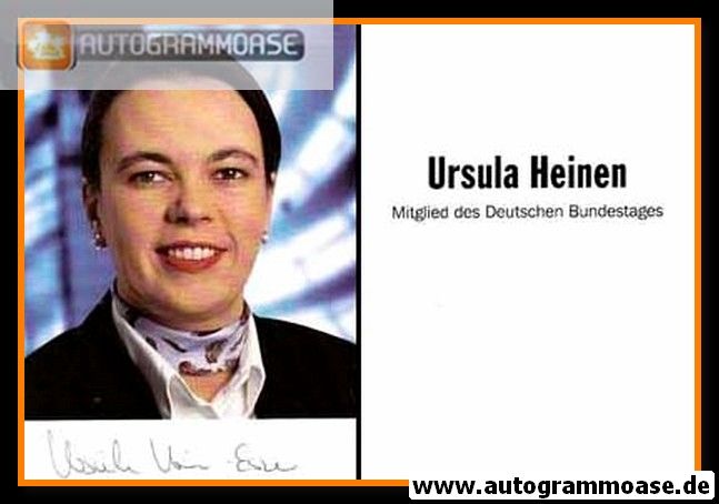 Autogramm Politik | CDU | Ursula HEINEN | 2010er (Portrait Color)