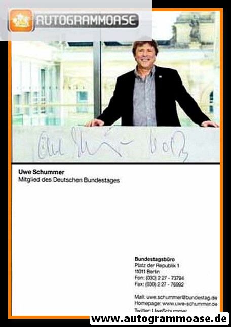 Autogramm Politik | CDU | Uwe SCHUMMER | 2010er (Portrait Color) quer