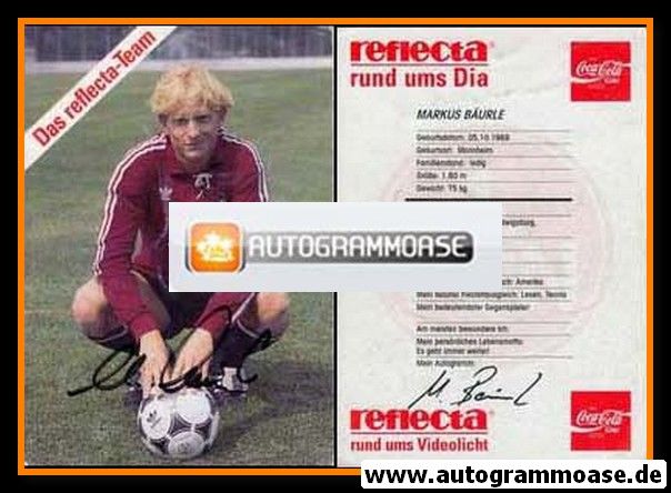 Autogramm Fussball | 1. FC Nürnberg | 1991 | Markus BÄURLE