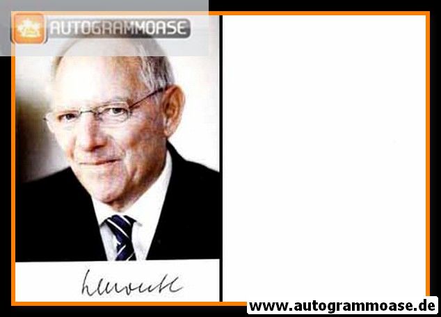 Autogramm Politik | CDU | Wolfgang SCHÄUBLE | 2010er (Portrait Color)