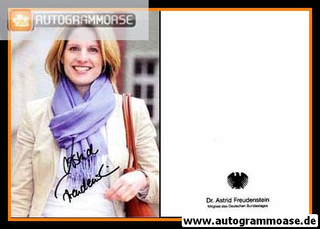 Autogramm Politik | CSU | Astrid FREUDENSTEIN | 2010er (Portrait Color)