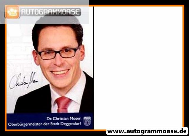 Autogramm Politik | CSU | Christian MOSER | 2010er (Portrait Color)