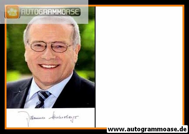 Autogramm Politik | CSU | Johannes HINTERSBERGER | 2010er Druck (Portrait Color)