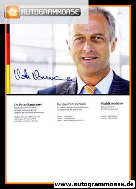 Autogramm Politik | CSU | Peter RAMSAUER | 2010er (Portrait Color)
