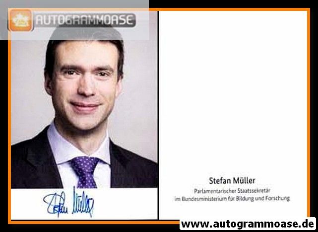 Autogramm Politik | CSU | Stefan MÜLLER | 2010er (Portrait Color)