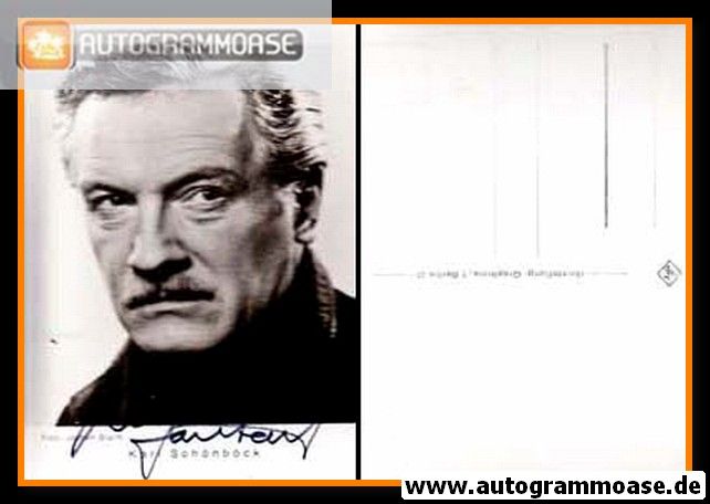 Autogramm Schauspieler | Karl SCHÖNBÖCK | 1970er (Portrait SW) Graphima