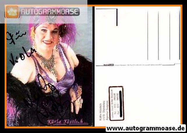 Autogramm Kabarett | Käthe KÖSTLICH | 1990er (Portrait Color)