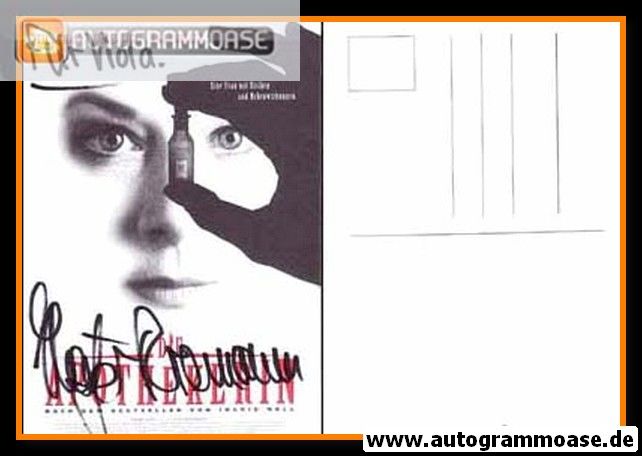 Autogramm Schauspieler | Katja RIEMANN | 1997 "Die Apothekerin" (Portrait SW)