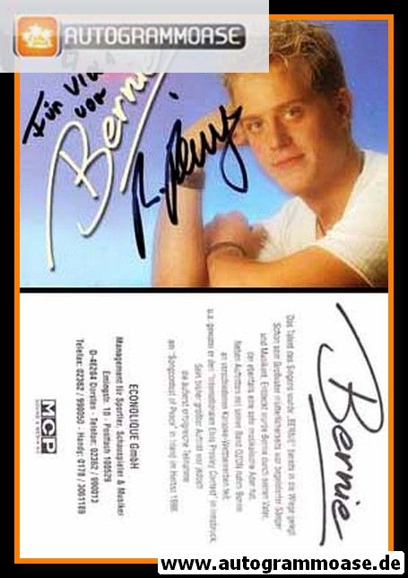 Autogramm Schlager | BERNIE | 1990er (Portrait Color) MCP